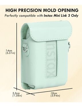 NWT Mint Green Camera Case Compatible with Instax Mini Link 3
